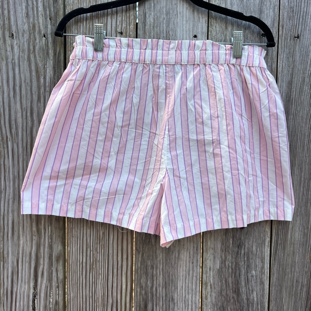LOFT SLEEP Pink White Stripe Pajama Sleep Shorts Women’s Small - Picture 5 of 6